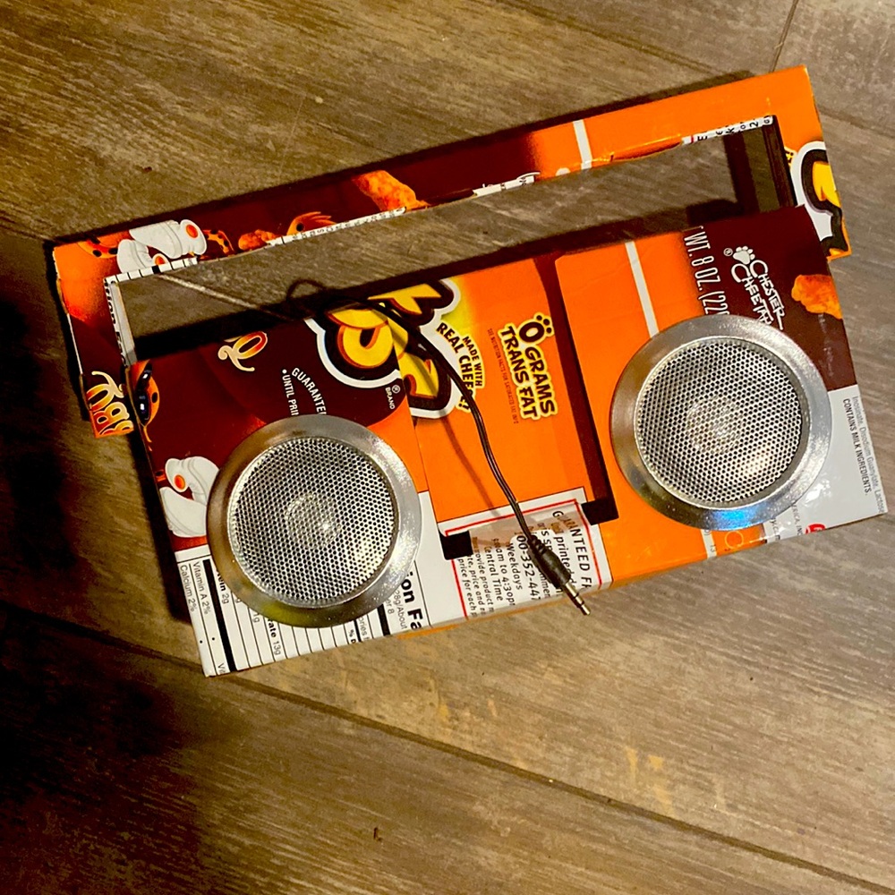 Cheeto’s speaker box